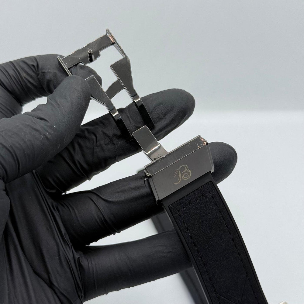 Hublot Black Skeleton Watch with Black Dial – Luxury Automatic Timepiece for Men