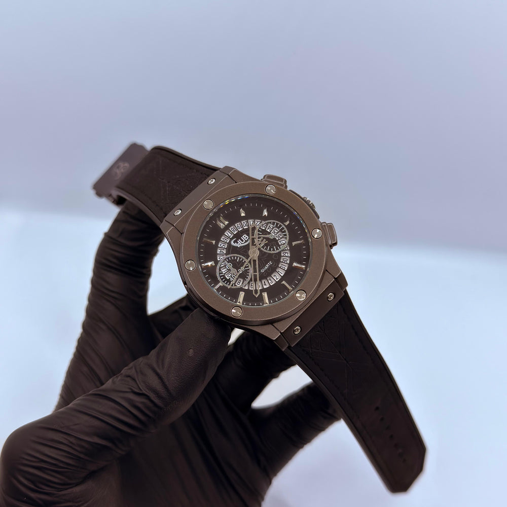 Hublot Black Skeleton Watch with Black Dial – Luxury Automatic Timepiece for Men